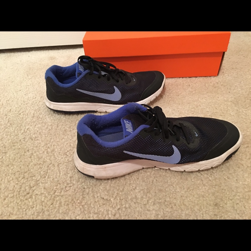 Black and Blue Nike Sneakers